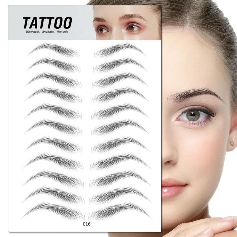 4D Waterproof Fake Eyebrow Tattoo Sticker